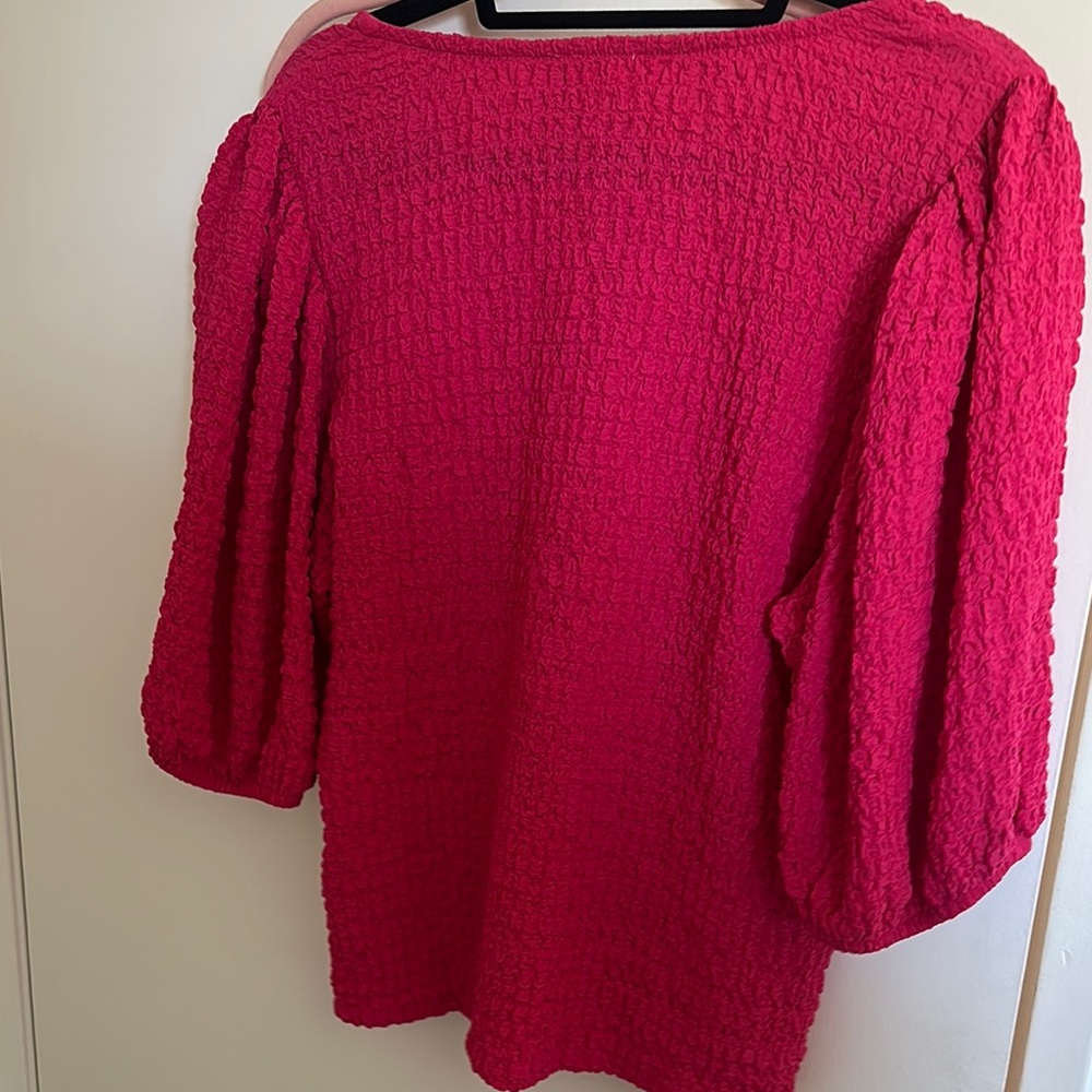 Maeve from Anthropologie Textured Balloon Sleeve Top - Picture 5 of 5